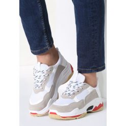 Biało-Szare Sneakersy Too Young. Szare sneakersy damskie marki other, z materiału. Za 89,99 zł.