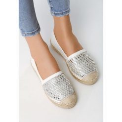 Białe Espadryle Bro. Białe espadryle damskie Born2be, bez wzorów, bez obcasa, na obcasie. Za 89,99 zł.
