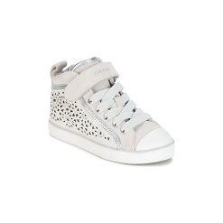 Buty Dziecko Geox CIAK G. G. Białe trampki dziewczęce Geox, bez wzorów, bez zapięcia. Za 203,40 zł.
