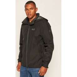Kurtka hardshell Jack Wolfskin Evandle 1111131. Czarne kurtki sportowe męskie Jack Wolfskin, s, bez wzorów, z hardshellu, bez kaptura, outdoorowe. W wyprzedaży za 499,00 zł.