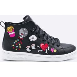 Skechers - Trampki dziecięce. Szare buty sportowe dziewczęce marki Skechers, z gumy, na sznurówki. W wyprzedaży za 269,90 zł.