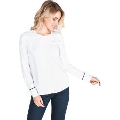 Tommy Hilfiger Angie Bluzka Biały. Białe bluzki damskie TOMMY HILFIGER, xs, w grochy, z wiskozy, bez kołnierzyka, bez rękawów. Za 376,95 zł.