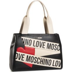 Torebka LOVE MOSCHINO - JC4026PP1BLD100A Nero/Avorio. Brązowe torebki klasyczne damskie Love Moschino, bez wzorów, ze skóry ekologicznej, eleganckie, duże, bez dodatków. Za 999,00 zł.