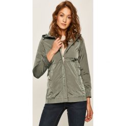 Geox - Parka. Niebieskie kurtki damskie Geox, s, bez wzorów, z tkaniny, długie, z kapturem. W wyprzedaży za 649,90 zł.