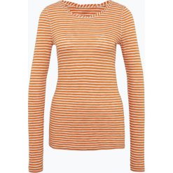 T-shirty damskie: Marc O’Polo – Damska koszulka z długim rękawem, pomarańczowy