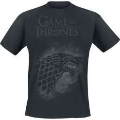 Gra o Tron House Stark - Spray T-Shirt czarny. Czarne koszulki męskie marki Gra o Tron, l, z nadrukiem, z okrągłym kołnierzem. Za 74,90 zł.