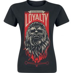 Star Wars Episode 7 - Das Erwachen der Macht - Chewbacca Loyalty Koszulka damska czarny. Czarne bluzki damskie marki Star Wars, xxl, z nadrukiem, z futra, retro, z okrągłym kołnierzem. Za 32,90 zł.