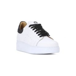 Buty Exton NAPPA BIANCO. Białe trampki męskie marki Exton, bez wzorów, bez zapięcia. Za 384,31 zł.