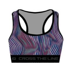 Biustonosze sportowe: IQ Biustonosz Shena Wmns Blue Optic Print r. L