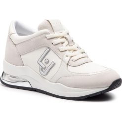 Sneakersy LIU JO - Karlie 12 B19007 TX031 White 01111. Białe półbuty damskie Liu Jo, z zamszu. Za 649,00 zł.