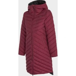 Płaszcz puchowy damski. Pomarańczowe płaszcze damskie s, bez wzorów, z syntetyku. Za 349,99 zł.
