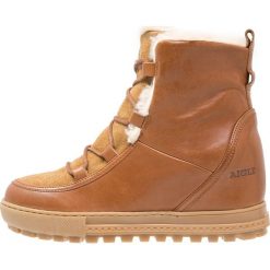Aigle LAPONWARM Ankle boot camel. Brązowe buty zimowe damskie Aigle, z materiału. Za 679,00 zł.