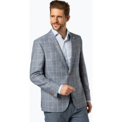 Andrew James New York - Marynarka męska z dodatkiem lnu, niebieski. Niebieskie marynarki męskie Andrew James New York, m, bez wzorów, biznesowe. Za 899,95 zł.