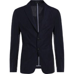 Emporio Armani GIACCA Marynarka bluette. Niebieskie kurtki męskie Emporio Armani, m, bez wzorów, z bawełny. W wyprzedaży za 823,60 zł.