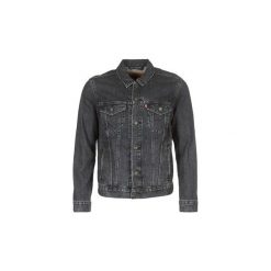 Kurtki jeansowe Levis THE TRUCKER JACKET. Czarne kurtki męskie marki Levi's®, s, bez wzorów, z jeansu, bez kaptura. Za 383,20 zł.