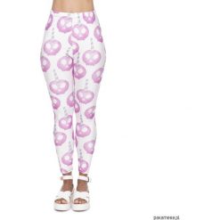 Legginsy: legginsy damskie fullprint halloween scull