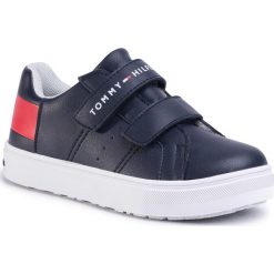 Sneakersy TOMMY HILFIGER - Low Cut Velcro Sneaker T3B4-30719-0193 M Blue/White/Red Y004. Niebieskie trampki chłopięce TOMMY HILFIGER, bez wzorów, ze skóry ekologicznej, na rzepy. Za 279,00 zł.
