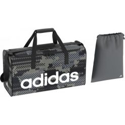 Torby podróżne: Adidas Torba Sportowa Lin Per Tb M Gr Vista Grey/Black/White M