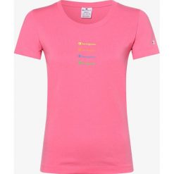 Champion - T-shirt damski, różowy. Różowe t-shirty damskie Champion, xs, z napisami, bez kołnierzyka. Za 129,95 zł.