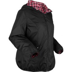 Kurtka funkcyjna dwustronna bonprix czarny. Czarne kurtki damskie marki bonprix, bez wzorów, bez kaptura. Za 239,99 zł.