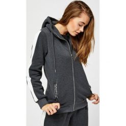 Bluza z lampasami. Szare bluzy damskie Moodo, s, bez wzorów, bez rękawów, bez kaptura. Za 49,99 zł.