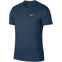 Nike T-Shirt Męski M Nk Cool Miler Top Ss Blue Force Htr Green Abyss Xl. Niebieskie koszulki sportowe męskie marki Nike, xl, z tkaniny, na fitness i siłownię. Za 155,00 zł.