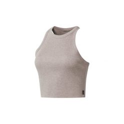 Topy na ramiączkach / T-shirty bez rękawów Reebok Sport Koszulka Training Essentials Rib Crop. Fioletowe bluzki sportowe damskie marki Reebok Sport, m. Za 99,95 zł.