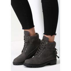 Ciemnoszare Traperki Be Young. Szare buty zimowe damskie vices. Za 119,99 zł.