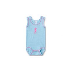 Body niemowlęce: SANETTA Girls Body dziecięce light blue