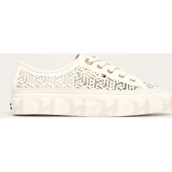 Tommy Hilfiger - Buty. Niebieskie buty sportowe damskie TOMMY HILFIGER, bez wzorów, z gumy, sportowe. Za 359,90 zł.