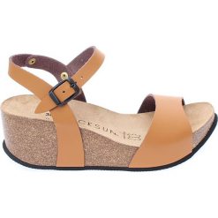 Buty damskie: Sandały w kolorze beżowym