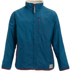 Dwustronna bluza polarowa "Snktwo" w kolorze morskim. Niebieskie bluzy chłopięce rozpinane marki Burton Kids, z aplikacjami, z polaru. W wyprzedaży za 212,95 zł.