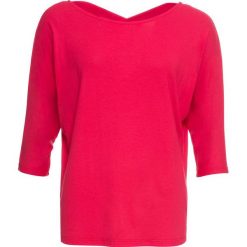 Shirt ze skrzyżowanymi paskami z tyłu w dekolcie bonprix czerwony. Czerwone koszulki damskie marki bonprix, w paski, z wiskozy, bez kołnierzyka, bez rękawów. Za 69,99 zł.