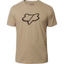 FOX T-Shirt Męski Slash Ss Airline Tee L Beżowy. Brązowe koszulki męskie marki FOX, m, bez wzorów, z materiału, bez kołnierzyka, krótkie. Za 133,00 zł.