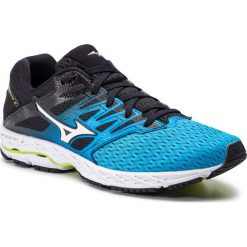 Buty MIZUNO - Wave Shadow 2 J1GC183001 Czarny Niebieski. Niebieskie buty sportowe męskie Mizuno, z tworzywa sztucznego, bez zapięcia, do biegania, mizuno wave. W wyprzedaży za 349,00 zł.