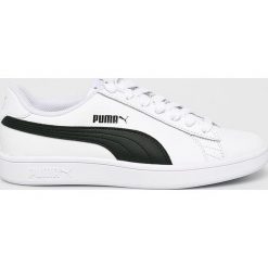 Puma - Buty Smash v2. Białe buty sportowe damskie Puma, bez wzorów, ze skóry, sportowe. Za 249,90 zł.