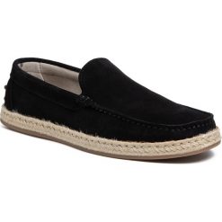 Espadryle QUAZI - QZ-64-04-000651 201. Czarne espadryle męskie QUAZI, bez wzorów, ze skóry. W wyprzedaży za 239,00 zł.