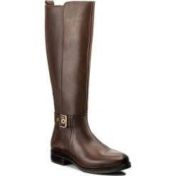 Oficerki TOMMY HILFIGER - Tessa 4A FW0FW01733 Coffee 211. Brązowe buty zimowe damskie TOMMY HILFIGER, z materiału, na obcasie. W wyprzedaży za 519,00 zł.