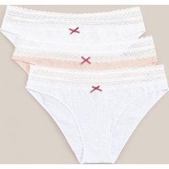 Majtki 3 pack - Jasny szary. Szare majtki damskie Reserved. W wyprzedaży za 29,99 zł.
