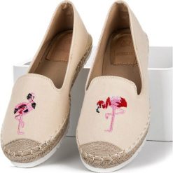 Espadryle damskie: Espadryle z flamingiem ELOISA