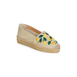 Espadryle Castaner KENDA. Brązowe espadryle damskie marki Castañer, bez wzorów, bez obcasa. Za 549,00 zł.