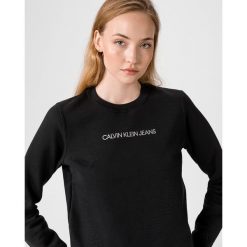 Calvin Klein Bluza Czarny. Czarne bluzy damskie Calvin Klein, xs, z nadrukiem, z bawełny, bez rękawów, bez kaptura. Za 447,95 zł.
