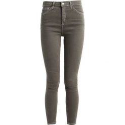 Topshop JAMIE Jeans Skinny Fit khaki. Brązowe jeansy damskie marki Topshop, z elastanu. Za 229,00 zł.