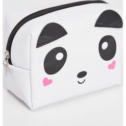 Kosmetyczki damskie: Kosmetyczka panda – Biały
