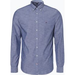 Tommy Hilfiger - Koszula męska, niebieski. Szare koszule męskie marki TOMMY HILFIGER, l, z bawełny, button down, z długim rękawem. Za 279,95 zł.