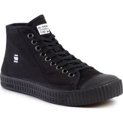 Trampki G-STAR RAW - Rovulc Hb Mid D04356-8715-990 Black. Czarne półbuty męskie G-Star RAW, na co dzień, bez wzorów, z gumy, retro, bez zapięcia. Za 349,00 zł.