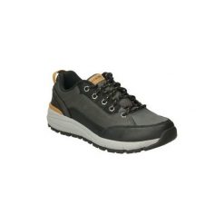 Półbuty Skechers 66261-BKGY. Czarne półbuty męskie Skechers, bez wzorów, bez zapięcia. Za 314,13 zł.