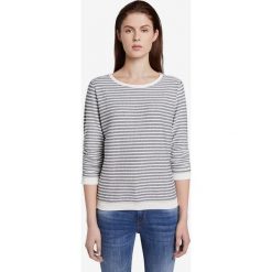 Tom Tailor Denim Sweter Szary. Szare bluzy damskie TOM TAILOR DENIM, xs, bez wzorów, z elastanu, bez rękawów, bez kaptura. Za 140,95 zł.