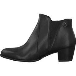 Tamaris Damskie botki 1-1-25353-23-001 Black (rozmiar 39). Czarne botki damskie Tamaris, bez obcasa, bez zapięcia. Za 334,00 zł.