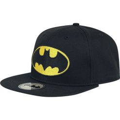 Batman Logo Czapka Snapback czarny. Czarne czapki z daszkiem damskie marki Batman, z motywem z bajki, z tworzywa sztucznego. Za 69,90 zł.